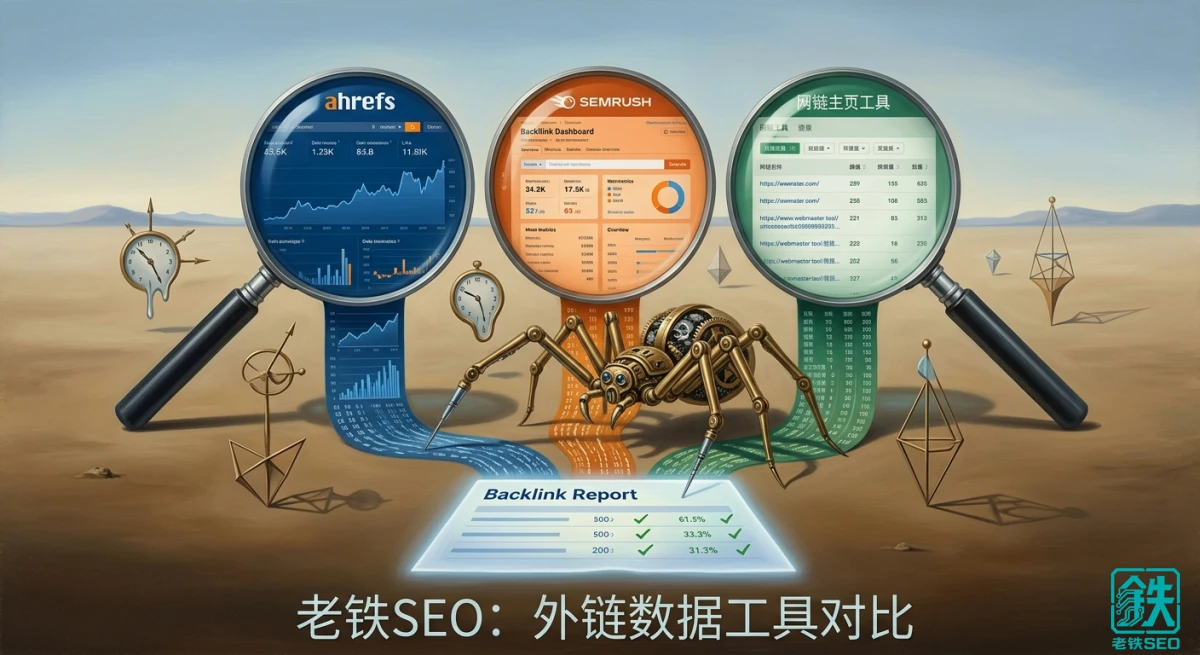 外链数据工具对比：Ahrefs、SEMrush、站长工具外链查询哪家准